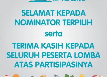 Pengumunan Nominator Terpilih Lomba MP-ASI Lokal