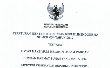 Download Peraturan Menteri Kesehatan Republik Indonesia Nomor 34 Tahun 2012