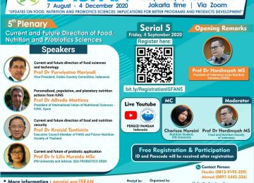 2nd ISFAN Webinar Series – Serial 5, Friday 4 September 2020