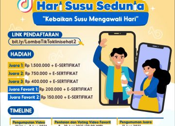 LOMBA TIKTOK DALAM RANGKA PERAYAAN HARI SUSU NUSANTARA 1 Juni 2021