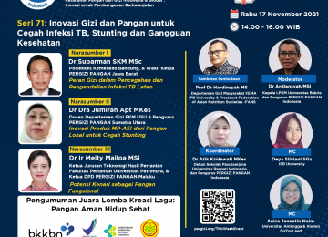 Inovasi Gizi dan Pangan untuk Cegah Infeksi TB, Stunting dan Gangguan Kesehatan