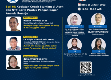 Kegiatan Cegah Stunting di Aceh dan NTT, serta Produk Pangan Cegah Anemia Remaja