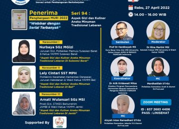 PERGIZI PANGAN Webinar Seri 94 : Aspek Gizi dan Kuliner Aneka Minuman Tradisional Lebaran