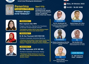 Pemenuhan Gizi Seimbang Anak sekolah Dasar dan Komersialisasi pangan Fungsional (Ketan Hitam dan Pokak)