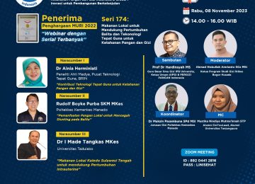 Makanan Lokal untuk Mendukung Pertumbuhan Balita dan Tekonologi Tepat Guna untuk Ketahanan Pangan dan Gizi