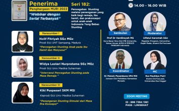Pencegahan Stunting melalui Penanganan yang Baik bagi Remaja, Ibu Hamil, dan Prakonsepsi untuk Anak-anak Indonesia yang Bebas Stunting