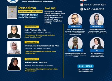 Pencegahan Stunting melalui Penanganan yang Baik bagi Remaja, Ibu Hamil, dan Prakonsepsi untuk Anak-anak Indonesia yang Bebas Stunting