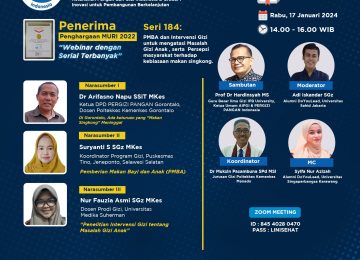 PMBA dan Intervensi Gizi untuk Mengatasi Masalah Gizi Anak , serta Persepsi Masyarakat terhadap Kebiasaan Makan Singkong