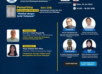 Spesial Gizi Olahraga : Optimalisasi Energi dan Gizi untuk Performa Olahraga