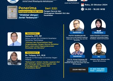 Pangan Darurat dan Penanganan Masalah Gizi dan Kesehatan