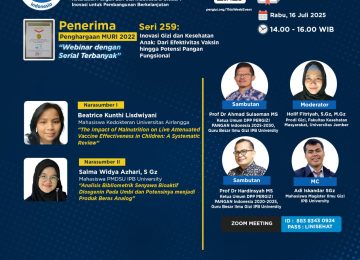 Inovasi Gizi dan Kesehatan Anak: Dari Efektivitas Vaksin hingga Potensi Pangan Fungsional